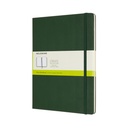 Carnet Moleskine XL 190x250mm uni couverture rigide vert myrte