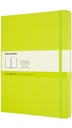 Carnet Moleskine XL 190x250mm uni couverture rigide vert citron