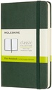 Carnet Moleskine Pocket 90x140mm uni couverture rigide vert myrte
