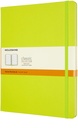 Carnet Moleskine XL 190x250mm ligné couverture rigide vert citron