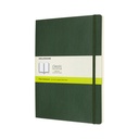 Carnet Moleskine XL 190x250mm uni couverture souple vert myrte