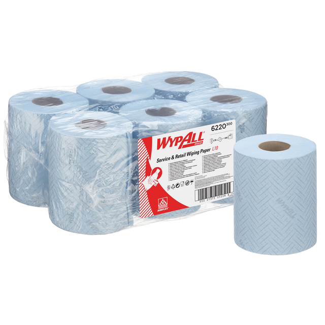 Papier d'essuyage WypAll L10 GeneralClean 6220 1 épaisseur 280 feuilles bleu