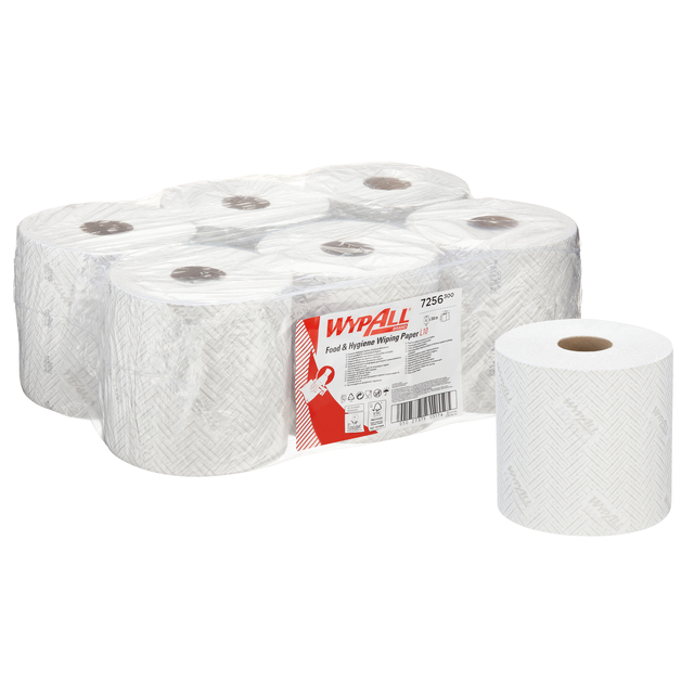 Papier d'essuyage WypAll L10 GeneralClean 7256 1 épaisseur 800 feuilles blanc