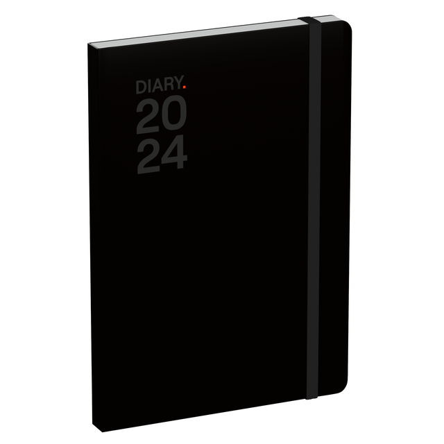 Agenda 2024 Lannoo Office Men''s Collection 7 jours/2 pages 180x240mm noir