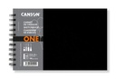 Carnet de croquis Canson Art Book One spirale 216x140mm 100g 80 feuilles blanches 100g