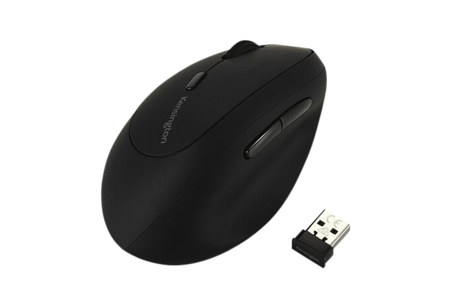 Muis Kensington pro fit ergo links draadloos zwart
