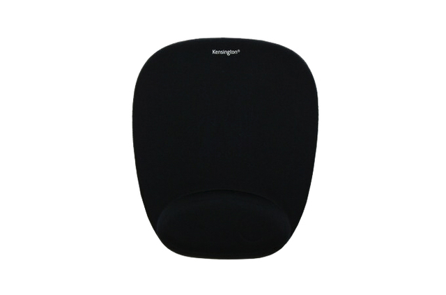 Muismat Kensington met polsondersteuning foam zwart