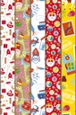 Papier cadeau Haza Saint-Nicolas 46,5x250cm boîte 100 pièces assorti