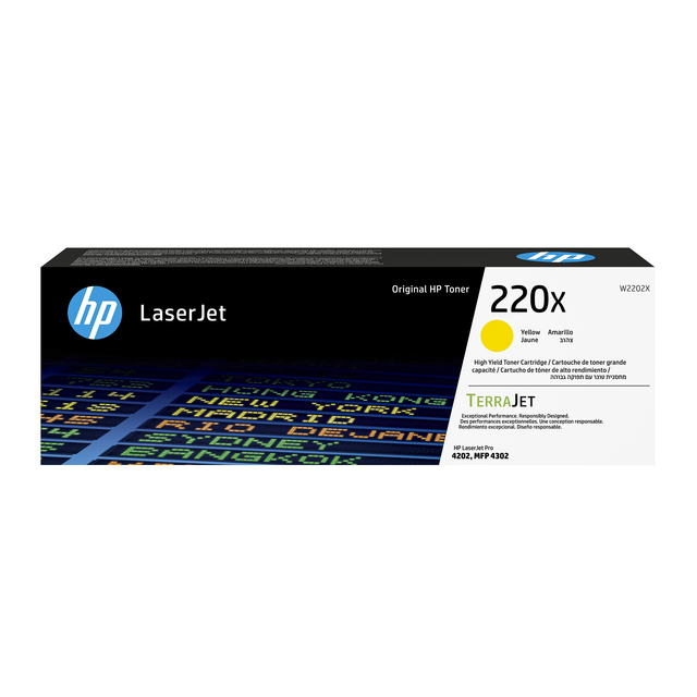 Cartouche toner HP W2202X 220X jaune