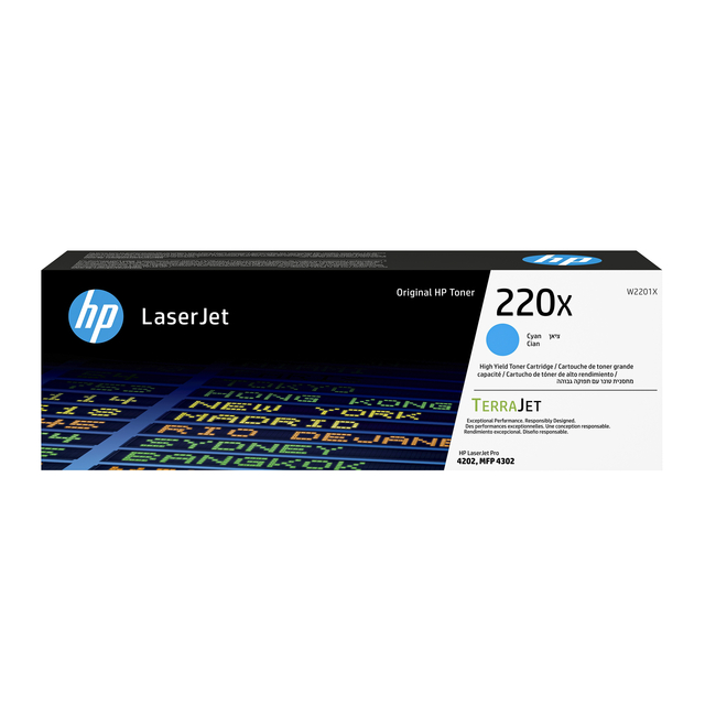 Cartouche toner HP W2201X 220X bleu