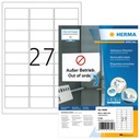 Etiquette amovible HERMA 10300 63,5x29,6mm blanc 2700 étiquettes