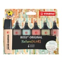 Surligneur STABILO Boss 70/6 NatureCOLORS étui 6 pièces