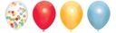 Ballon Haza Over The Rainbow 30cm 6 pièces assorti
