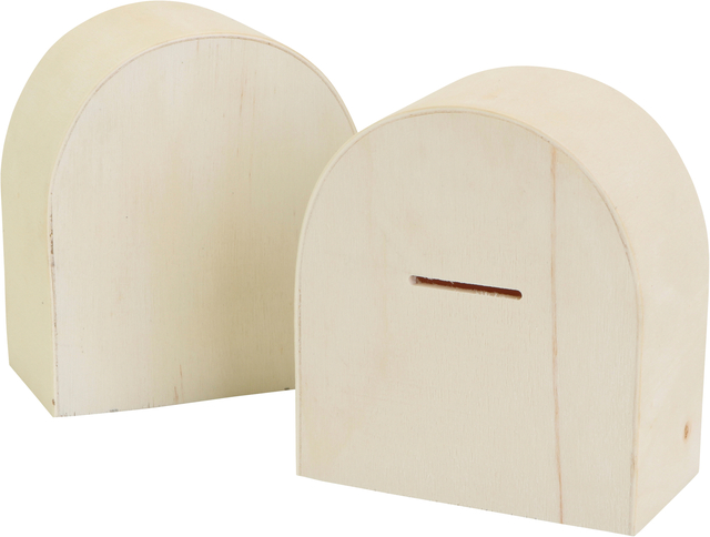 Tirelire Creativ Company bois 10x9cm