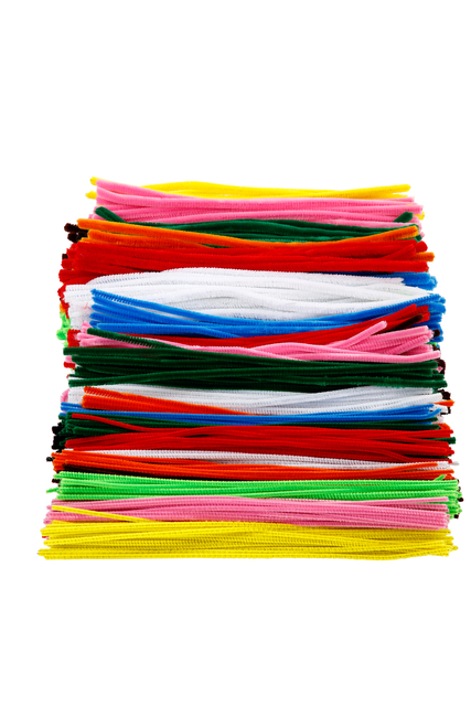 Fil chenille Creotime 30cm épaisseur 4, 6. 9mm 700 pièces assorti