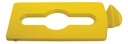 Insert Couvercle Rubbermaid pour Station de reyclage Slim JIm déchets mixtes jaune
