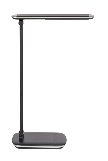 Bureaulamp MAUL Jazzy LED voet dimbaar + USB-poort zwart