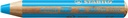 Crayon de couleur STABILO 880 woody 3-en-1 multi-surfaces bleu clair