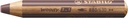 Crayon de couleur STABILO 880 woody 3-en-1 multi-surfaces brun