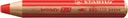 Crayon de couleur STABILO 880 woody 3-en-1 multi-surfaces rouge