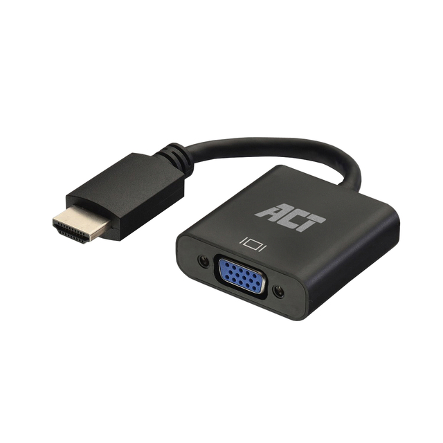 Adapter ACT HDMI naar VGA met audio 0.15 meter