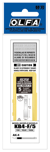 Lame de réserve Olfa KB4-F blister 5 pièces