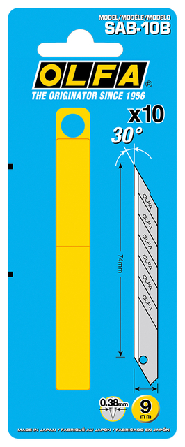 Lame de réserve Olfa SAB blister 10 pièces