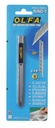 Couteau sécable Olfa-1 9mm avec corps emétal blister 1 pièce