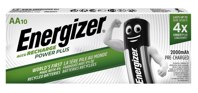 Pile rechargeable Energizer 10x AA 2000mAh