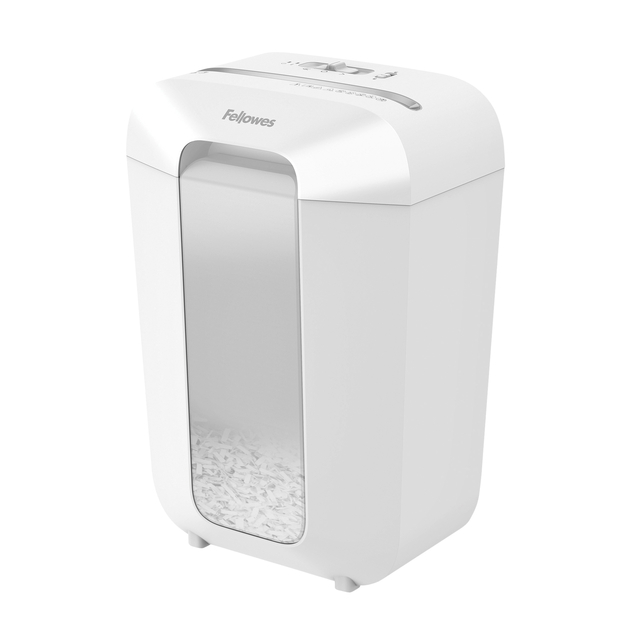 Destructeur Fellowes Powershred LX70 particules 4x40mm blanc