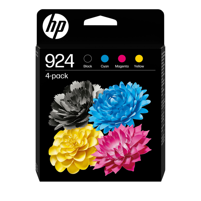 Inktcartridge HP 6C3Z1NE 924 zwart + 3 kleuren