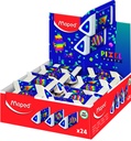 Gomme Maped Pixel Party Pyramid présentoir 24 pièces