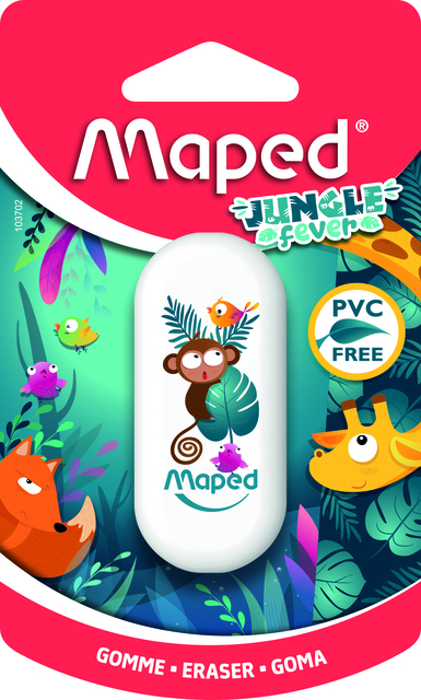 Gomme Maped jungle Fever blister 1 pièce