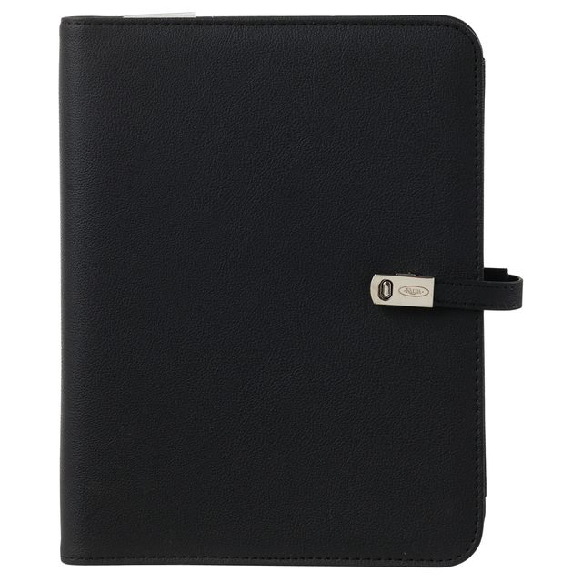 Organiseur Kalpa A5 Agenda 2026-2027 7 jours/2 pages nervuré noir