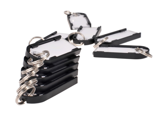 Porte-clés magnétique Pavo Magnettag noir 10 pièces