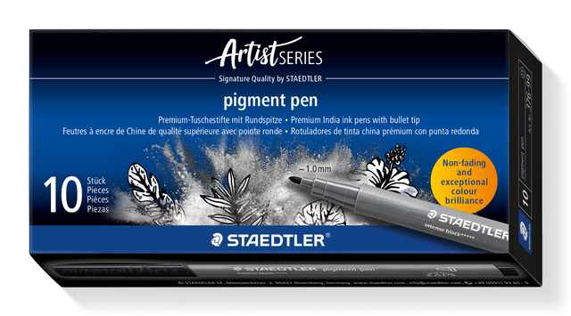 Feutre fin Staedtler PigmentArts noir intense