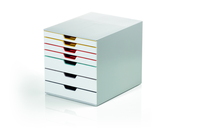 Module de classement 7 tiroirs Durable Varicolor couleurs mixtes.