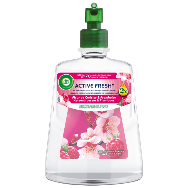 Désodorisant Air Wick AF bouquet fleur de Cerisier & Framboise recharge 228ml