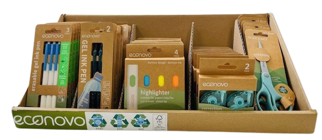 Schrijfassortiment Econovo assorti display à 50 blisters