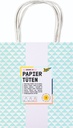 Sac avec anses Folia papier kraft 115g 18x21x8cm set 3 motifs