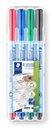 Feutre Staedtler Lumocolor 305 Correctable non permanent M set 4 pièces