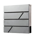 Boîte aux lettres murale BRASQ PB200 Deluxe Inox