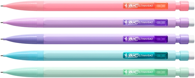 Portemine BIC Matic pastel HB 0,7mm pastel assorti