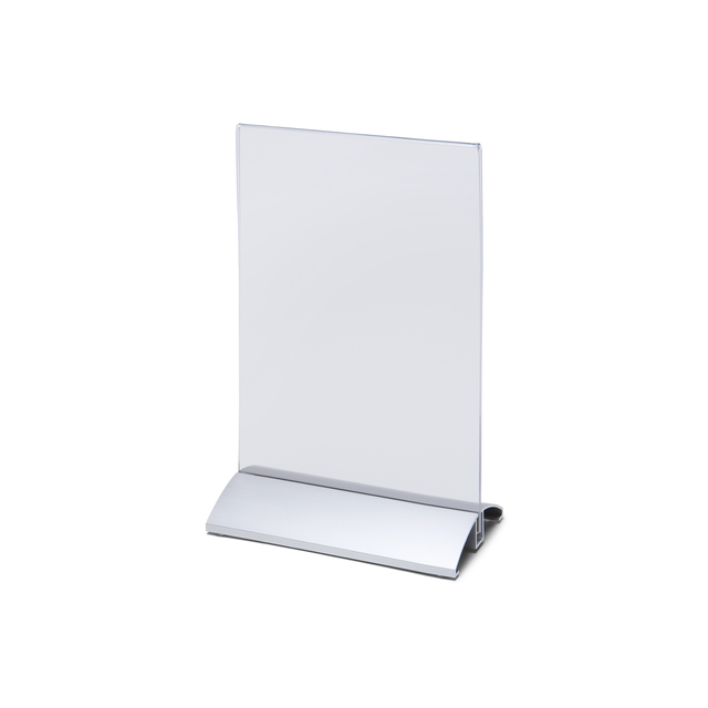 Porte-carte menu IEZZY A5 portrait socle alu