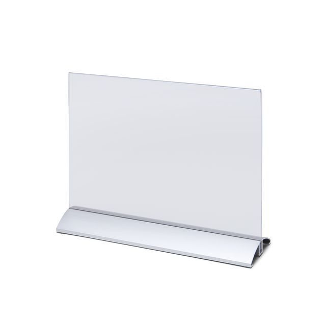 Porte-carte menu IEZZY A4 paysage socle alu