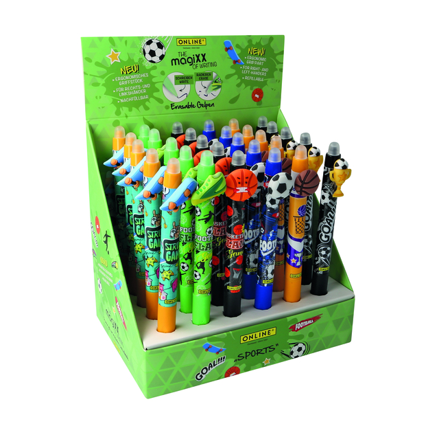 Stylo gel Online MagiXX Fun Sports 0,7mm assorti