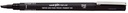 Fineliner Uni-ball Pin beitelpunt 3mm zwart