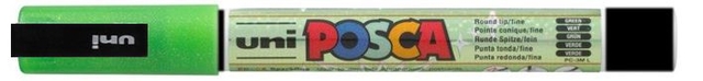 Paintmarker Uni POSCA PC3M fijn glitter donkergroen