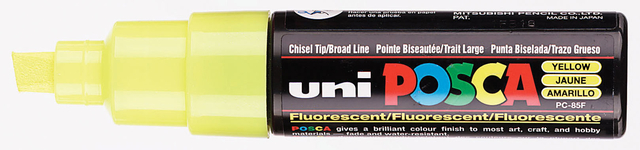 Paintmarker Uni POSCA PC8K breed schuin gl