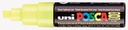 Marqueur peinture Posca PC8K Large biseau jaune